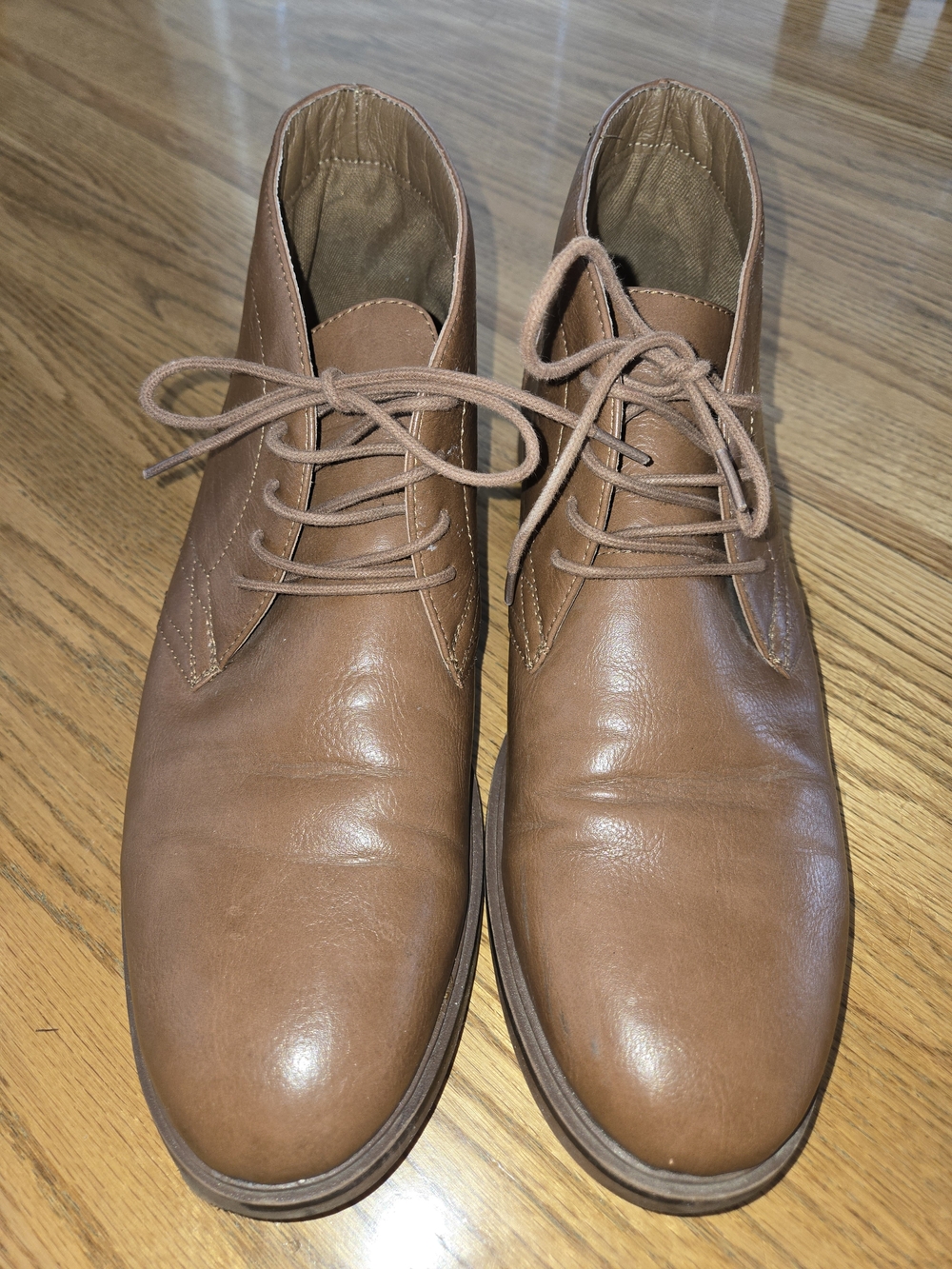 Sonoma Ortholite Eco Brown Chukka Ankle Boots Lace Up Round Toe US 13 M